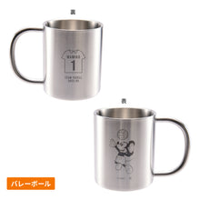 画像をギャラリービューアに読み込む, ミッキースポーツ柄|ステンレス2重マグ