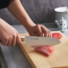 画像をギャラリービューアに読み込む, あすか|3層鋼 三徳包丁