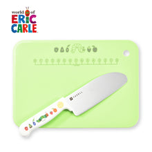 画像をギャラリービューアに読み込む, はらぺこあおむし｜こども安全包丁シートまな板セット
